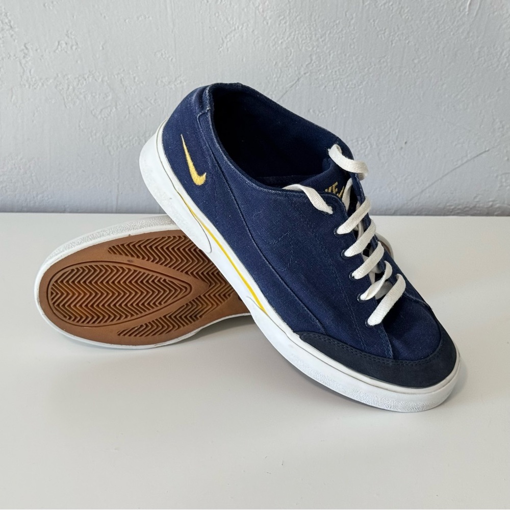 Nike Canvas GTS-RS Sneakers Blue White Size 10 Mens Retro Go Canvas - 941012XC